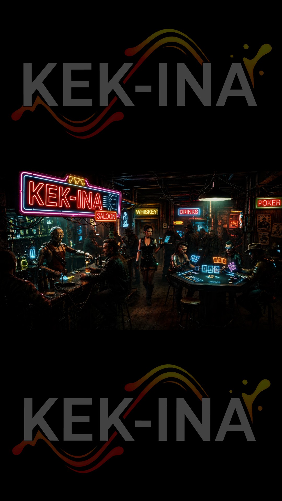 Wallpaper Bar cyberpunk portrait