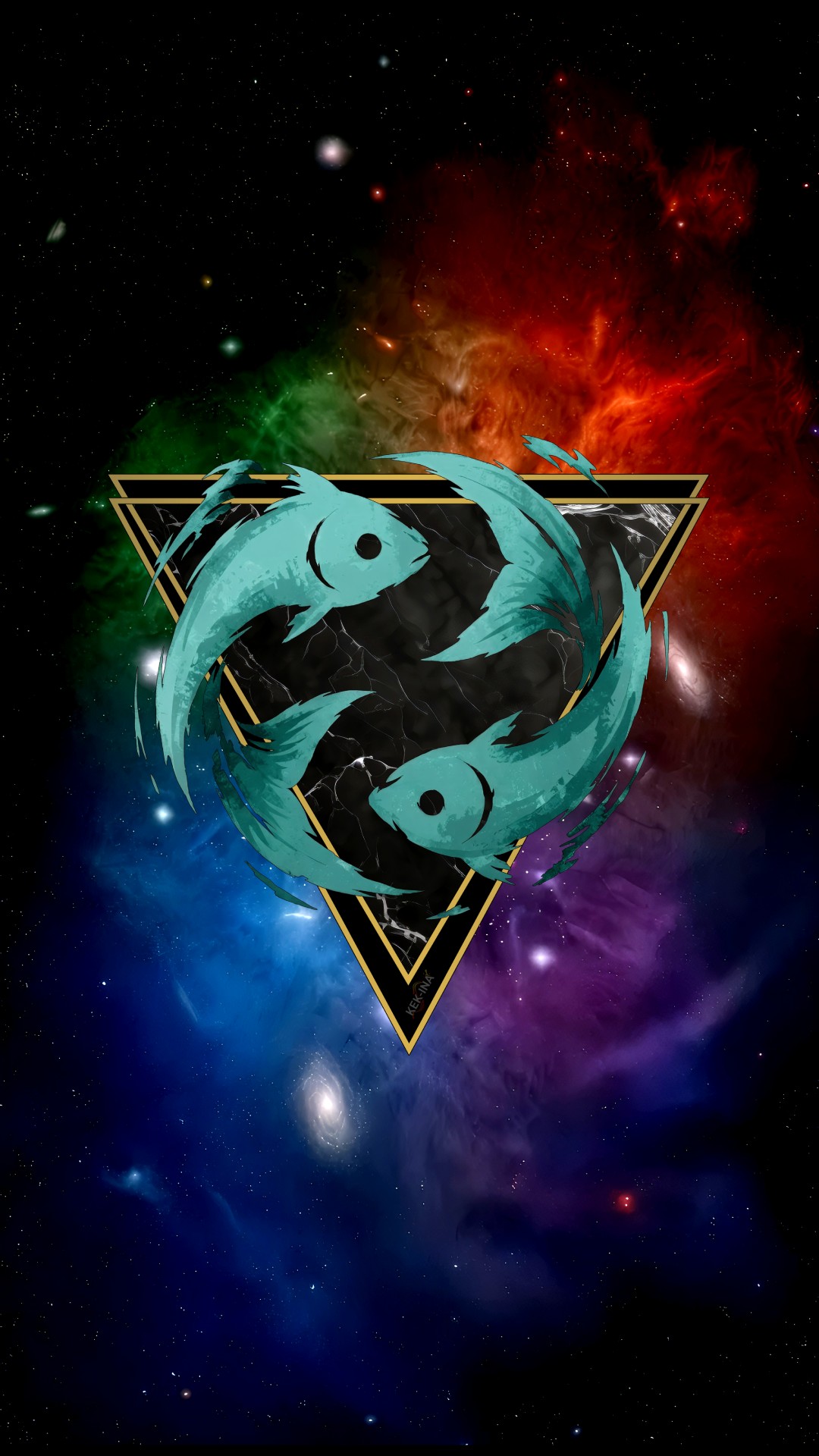 Wallpaper Poissons portrait