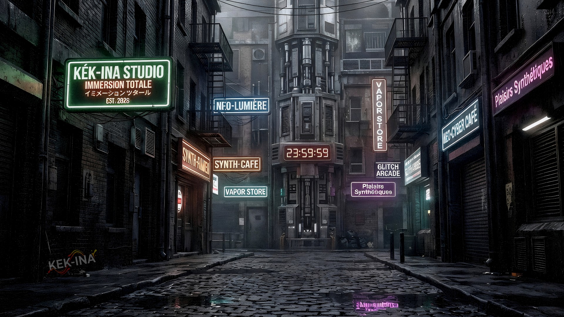 Wallpaper Ruelle sombre paysage